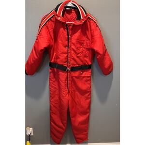 Westernfield Montgomery Ward Vintage Ski/Snow Suit Red Unisex